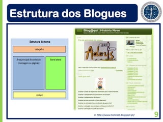 Estrutura dos Blogues




               In http://www.historia9.blogspot.pt/   9
 
