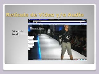 Retícula de Video y/o Audio Video de fondo 