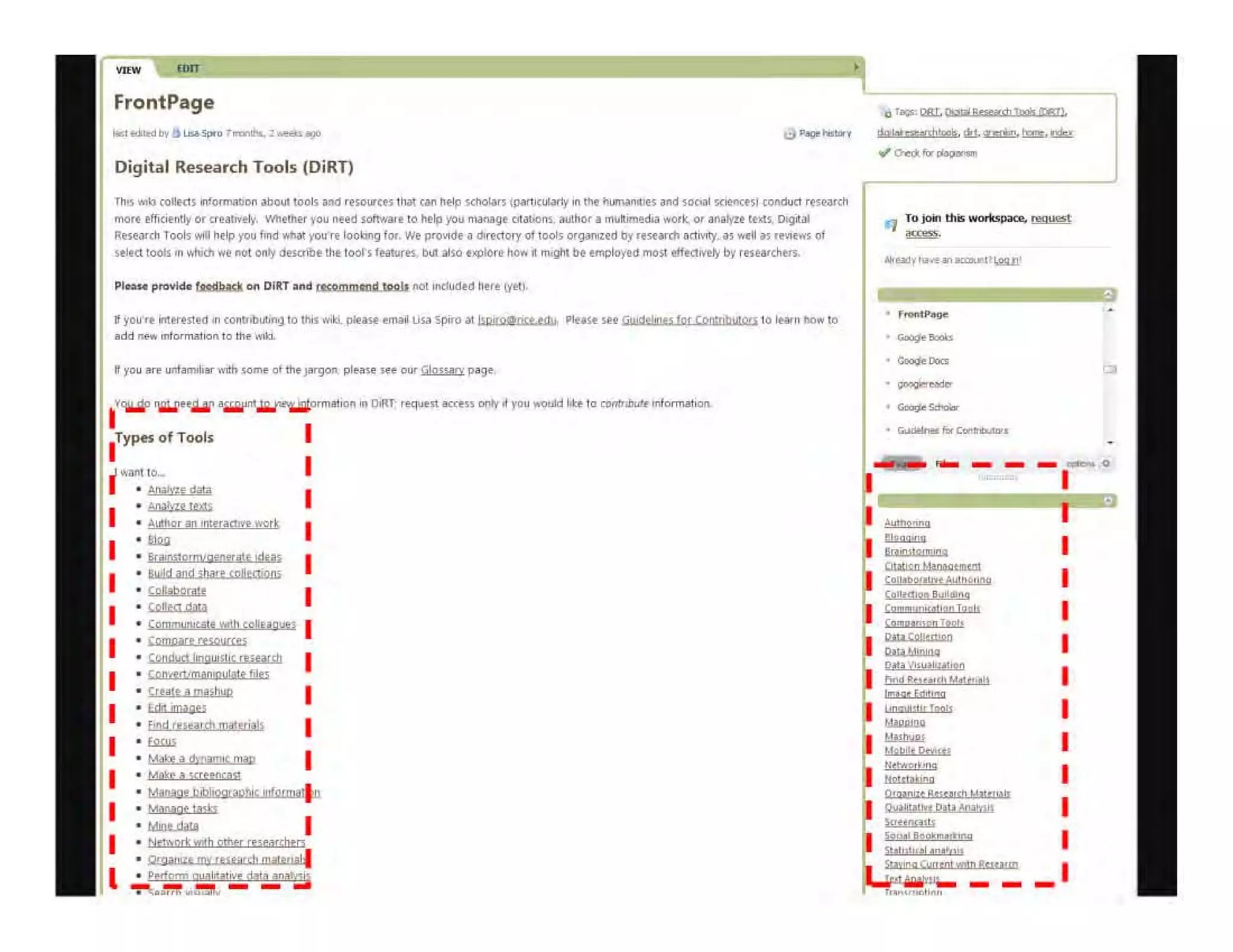 FrontPage
I,:j--,
Digitill Rf!Sl'ilrch Tools (OiRn
"'"....,,-.,~_ -..to"" ond " ......,.. ,"'" "'" ...." - . Ip¥!"""""""' .... ...........,., ond ""'"' _ I ,onW<> ' ......'"
<!'lOt• .,.,-~ 0< ".-,.,.. _ ,O<J ..0<1 _ . t. ~ l"'" """""J' at...,,,, .....". _do.> ..or'<. '" ~. ,...~ "'9'''
~....m look ... ""' roo hod _ you... 100l>oI j",. W. prowj< • "'=''''Y 01 toots ........,.0 Of ,,,,,...<10 KIMI)'......... ,..,.,.., 01
IMc! ,_ on _ ... oot ".., ~ tho tool, !......... W oko •..,..,.. '- • ""ItO 1M ompIoyoa mo" """"""'" by '...If"""'.
1)"011" ..." ..toa '" ",,",_,. ,... "'"'l ....... .". 0... Spi<a .. bojrpClO!:' W .......... (1 "#'1 !pi '''""'''''", t. DO _,•
......... ~"'m."." to .... __
f'V'IIloO""W 'OIIW"'~""""" .. o.!<l
. TYpes 01Tool> I
• ~1!~1tI
• .!Ao'" de""", ""'"
• ..• ,,_nil........tdt.,
• ..., ond y , 'nftrmOIl)
• co!IeQprM
• '.,,--
I
I
I
I
I
om MM' 11M te'"""" Io Comp«. ruo¥("
o . _ kIgiIIIo: ,,".,!II
o to"""""",,,"' " ,.,
o qUlt'rnastM>
o t""",gu
o fIId "".,d!"",,,roI,
.-o M.!!:I''''''"""o "'M•• KItm"l9
•
I
I
I
I
1.,0-.<;1;"'_
.. ro"*' ..... _ _ _
-
•
-------- •
---
I
I
I
I
I
''''''''~'''..t'
- I
-HoO!!c"""" I
-.".""'....... I
I
I
---I
 