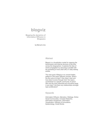 Blogviz Thesis by Manuel Lima