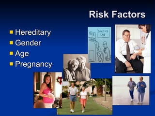 Risk Factors Hereditary  Gender Age Pregnancy 