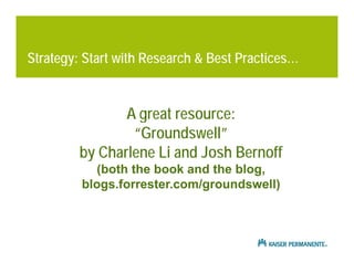 Strategy: Start with Research & Best Practices…


                A great resource:
                  g eat esou ce
      ...