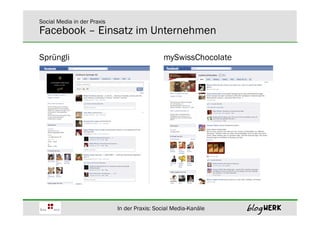 Küchen-Verband Schweiz – In der Praxis: Social-Media-Kanäle