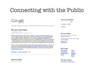 Connecting with the Public 