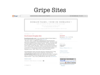 Gripe Sites 