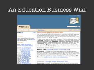 An Education Business Wiki 