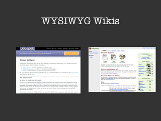 WYSIWYG Wikis 
