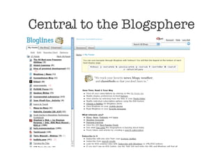 Central to the Blogsphere 