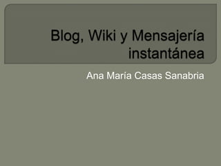 Ana María Casas Sanabria

 