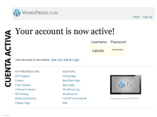 sotocarlos
             CUENTA ACTIVA
 
