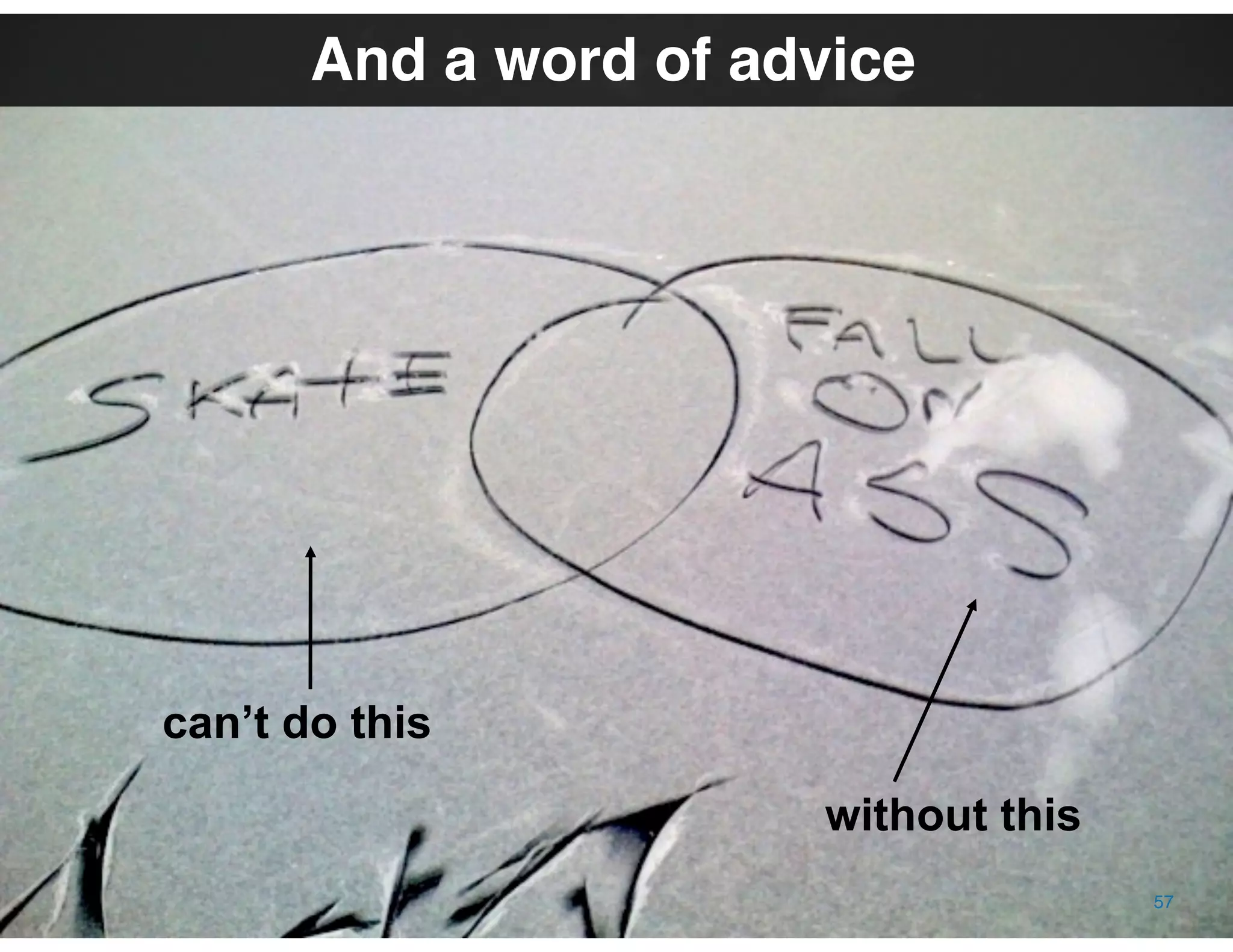 ® 2009 Dachis Group. Confidential and Proprietary
The Value of Visual Thinking in Social Business | Date October 16, 2009
And a word of advice
can’t do this
without this
57
 