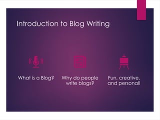 Tl Blog 6 Blog_-Writing_Intro_Grade6 understanding | PPTX