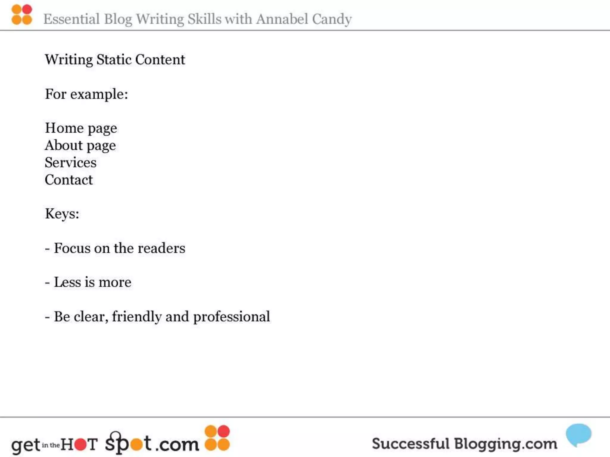 Blog writing skills