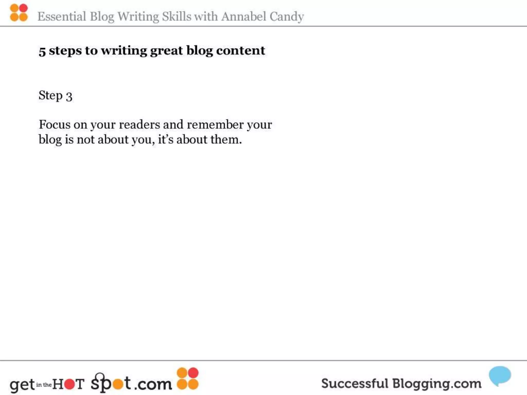 Blog writing skills