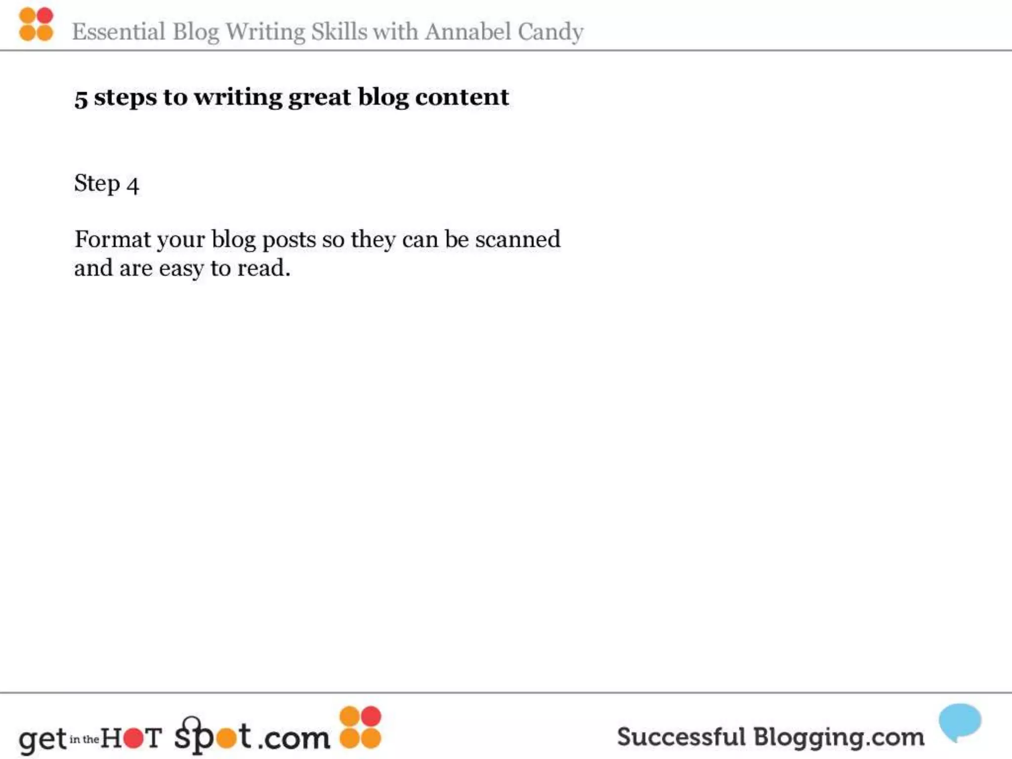 Blog writing skills