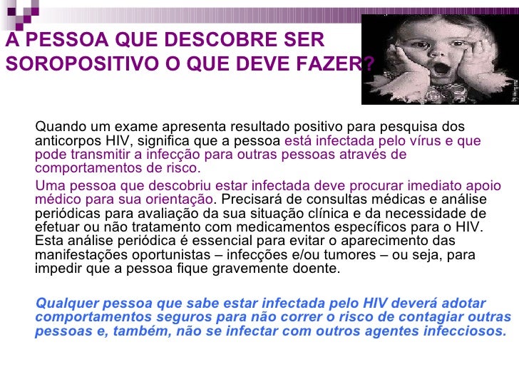 Exame hiv reagente