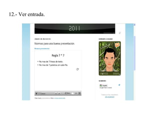 12.- Ver entrada.
 