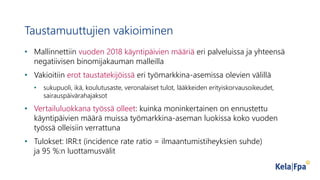 Jenni Blomgren: Julkisten, yksityisten ja työterveyshuollon avoterveyspalveluiden rinnakkaiskäyttö – tuloksia Oulu-aineistosta