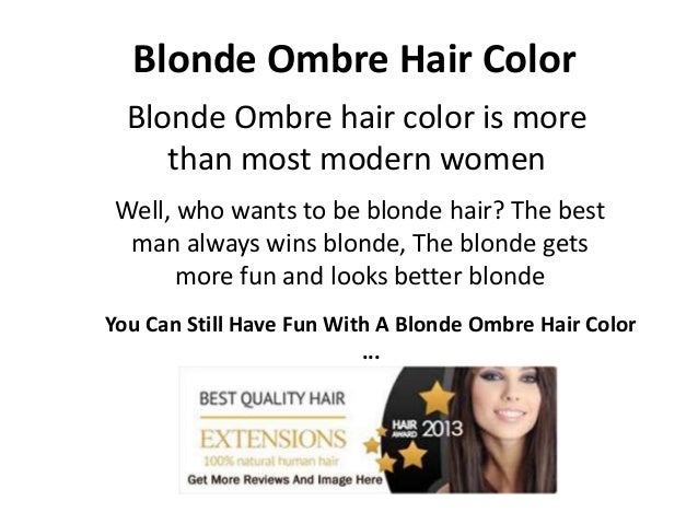 Blonde Ombre Hair Color