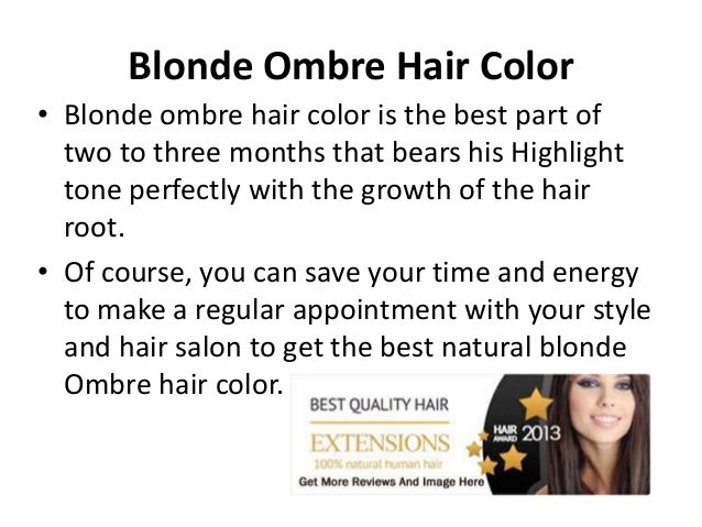Blonde Ombre Hair Color