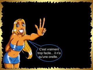 C'est vraiment trop facile... il n'a qu'une oreille.   