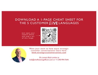 Bob London: The 5 Customer Love Languages | PDF