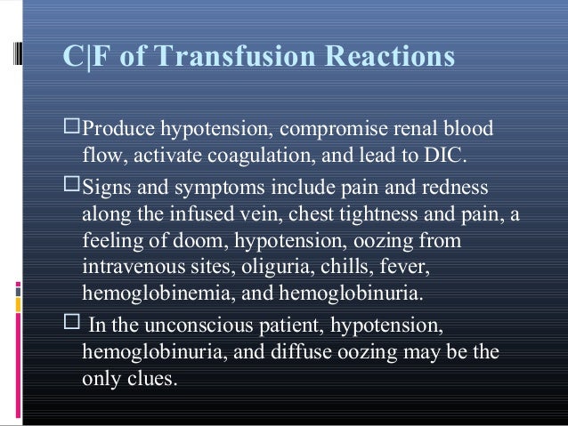 Shock And Blood Transfusion