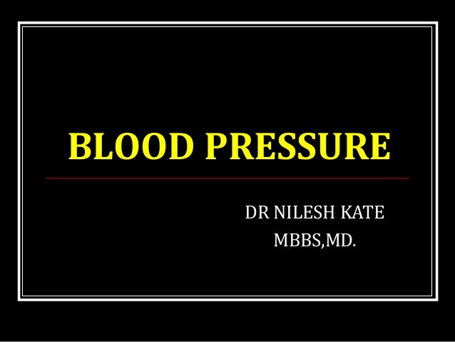 Blood pressure