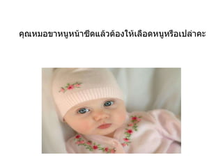 คุณหมอขาหนูหน้าซีดแล้วต้องให้เลือดหนูหรือเปล่าคะ  