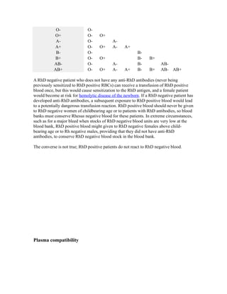 Blood Type From Rtibloodinfo | PDF