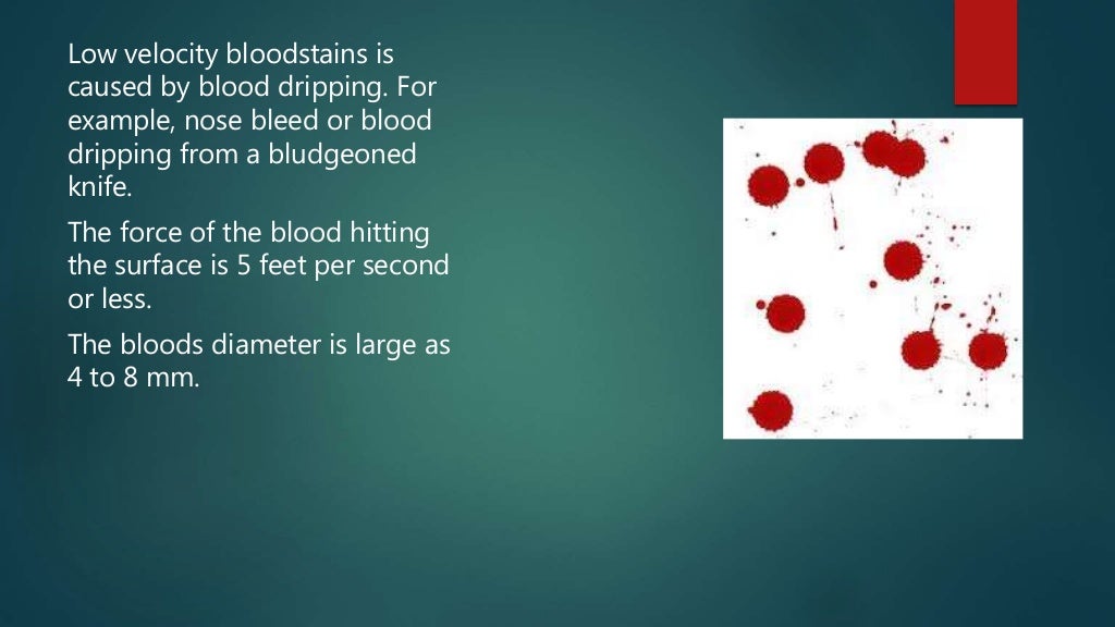 Bloodstain pattern analysis