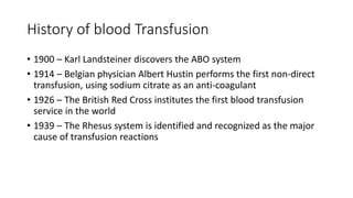 Blood and Blood transfusion in Surgery.pptx