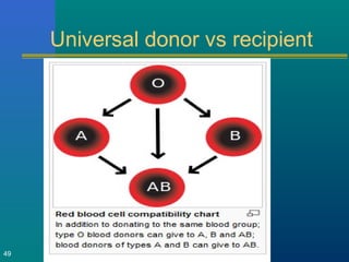 Universal donor vs recipient
49
 