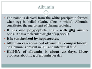 blood and plasma proteins.pdfhdrhrshrhrh | PDF