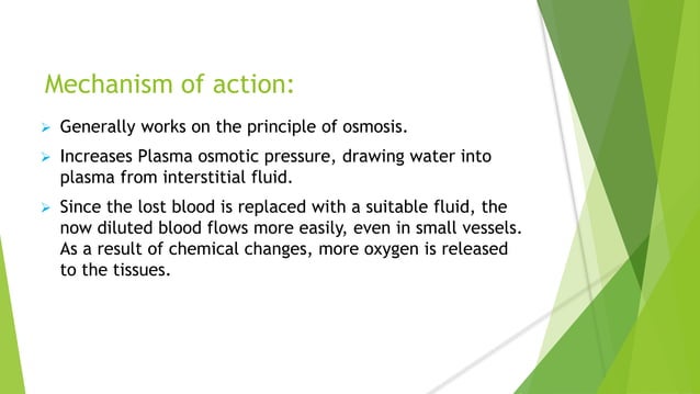 Blood and plasma volume expanders | PPTX