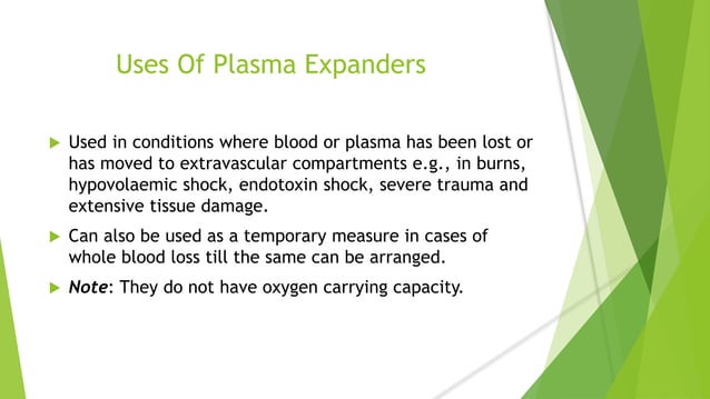 Blood and plasma volume expanders | PPT | Free Download
