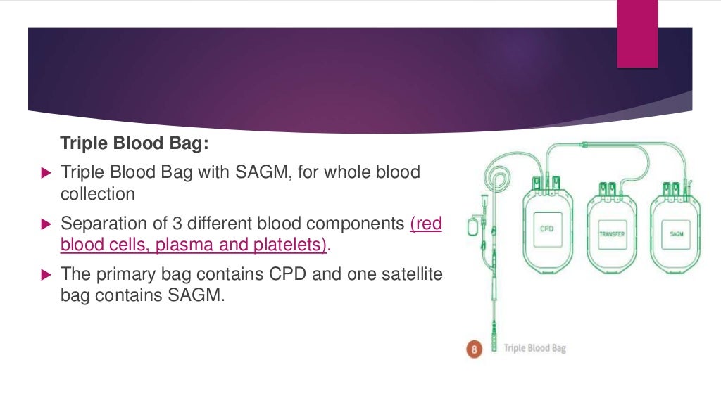 Blood bags and its anticoagulants