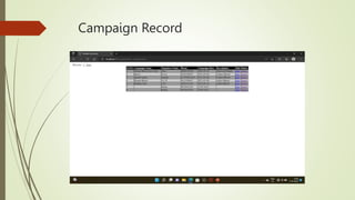 Campaign Record
 