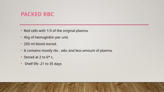 blood bank part1 lecture for MBBS students. | PPTX