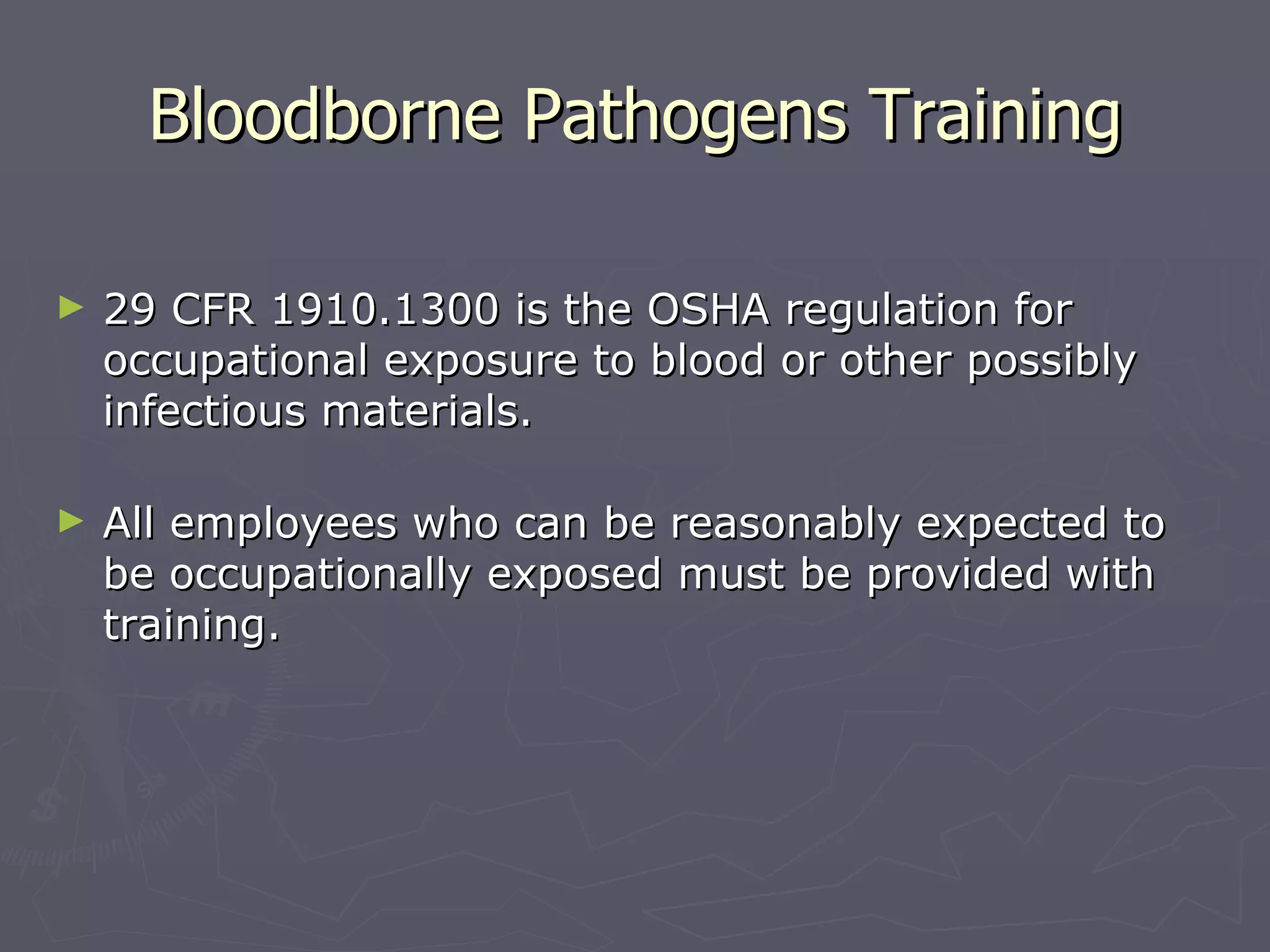 Bloodborne Pathogens | PPT