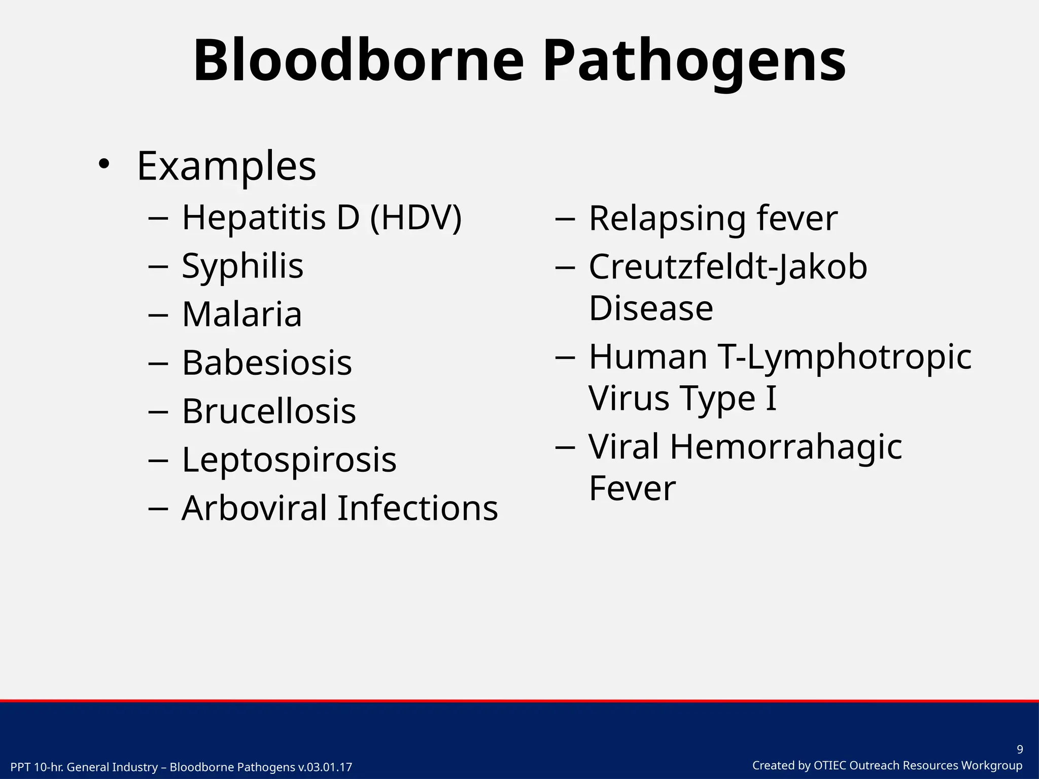 Bloodborne Pathogens training powerpoint presentation | PPTX