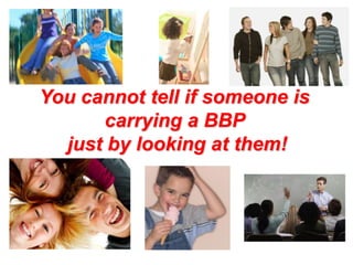 You cannot tell if someone is
      carrying a BBP
  just by looking at them!
 