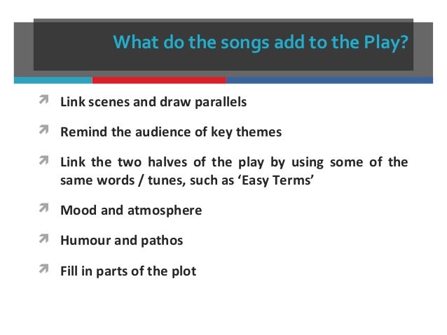 Blood Brothers Revision Blood Brothers Revision