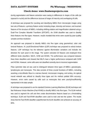 Blood cell classification using deep learning