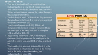 Blood chemistry | PPTX