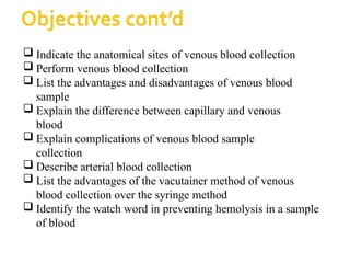 blood collection 1.pptxblood collection procedures | PPTX