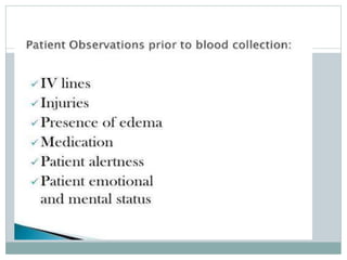 Blood collection and presevation