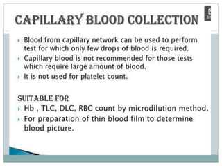 Blood collection and presevation