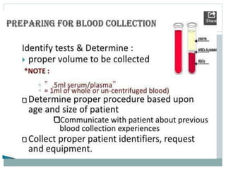 Blood collection and presevation