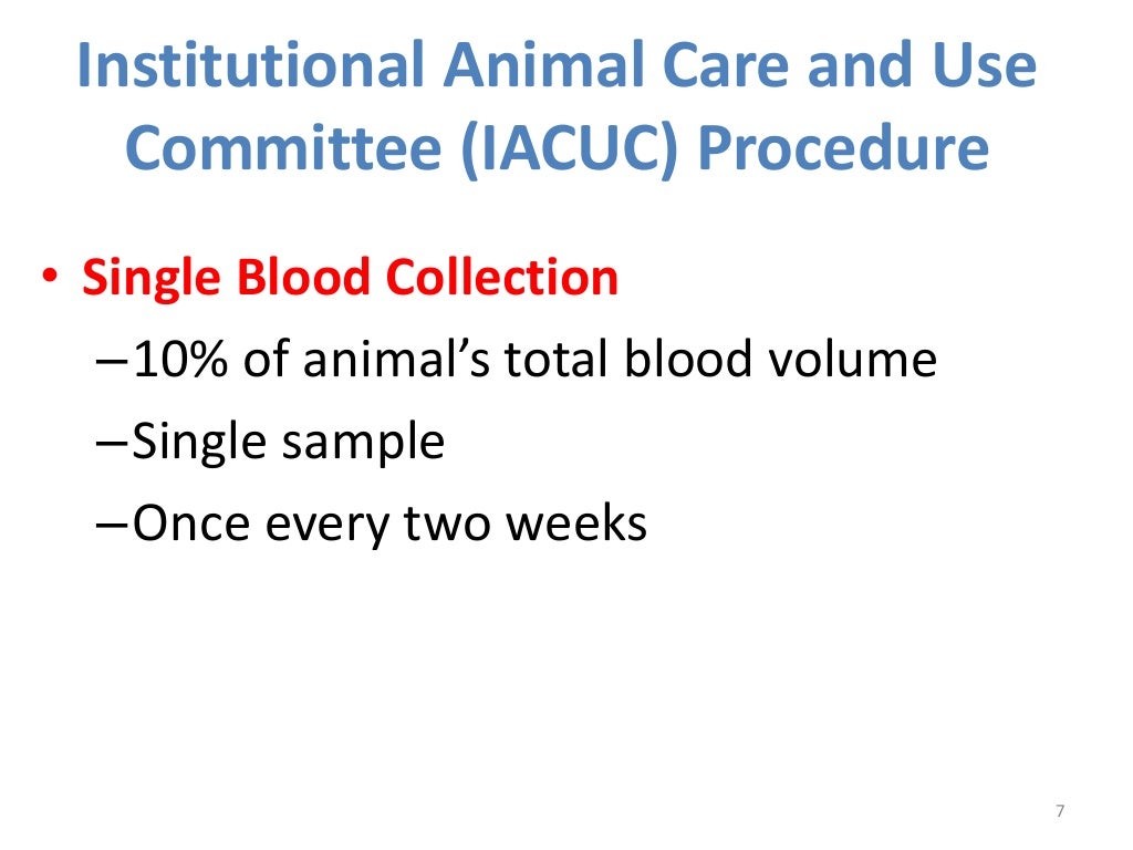 Blood collection, Anesthesia and Euthanasia techniques in laboratory